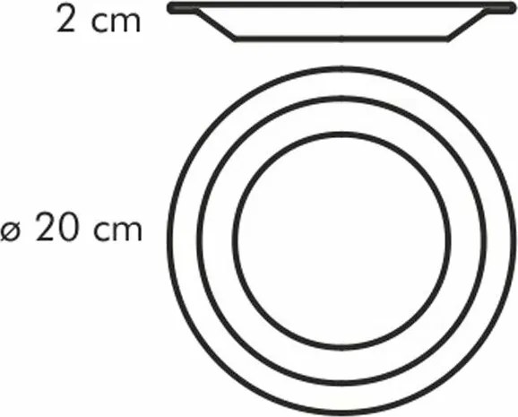 Tescoma Talerz deserowy GUSTITO, 20 cm