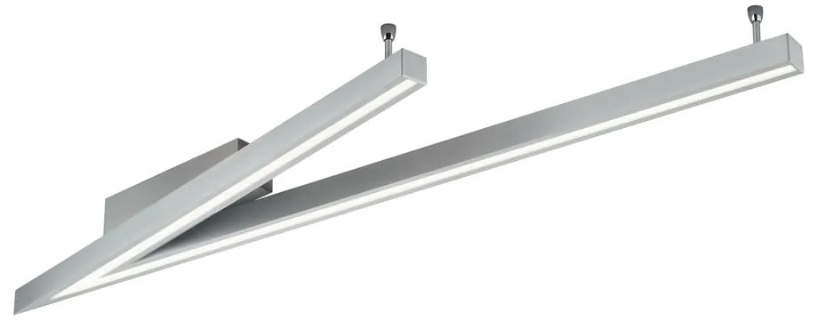 Szara lampa sufitowa LED ze sterowaniem głosowym/mobilną aplikacją i metalowym kloszem 35x127.5 cm Cicanto – CINQUE