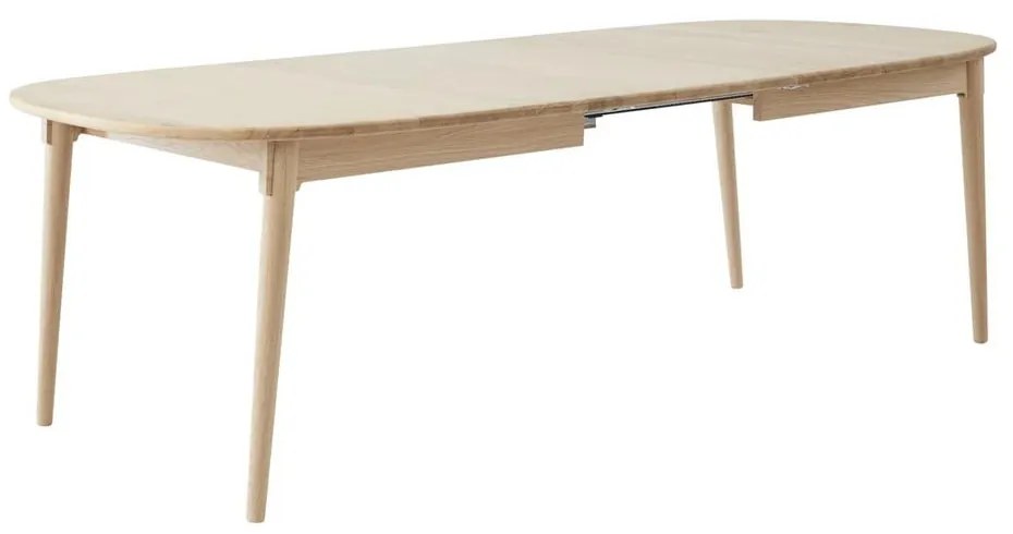 Naturalny rozkładany stół z litego drewna dębowego 106x184 cm Miro – Hammel Furniture