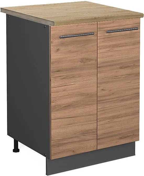 Szafki kuchenne złoty dąb energetyczny 60x60x82 fame-line