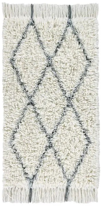 Kremowy wełniany dywan tkany ręcznie odpowiedni do prania 80x140 cm Berber Soul – Lorena Canals