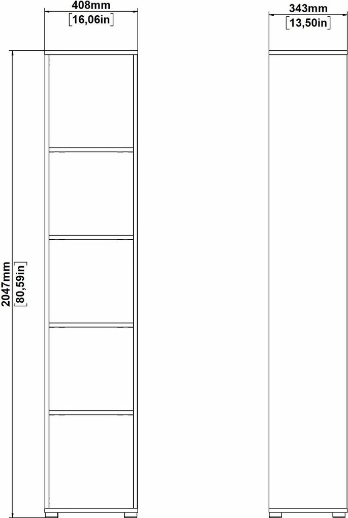 Zestaw mebli do biura loft Sign jackson hickory/szary mat