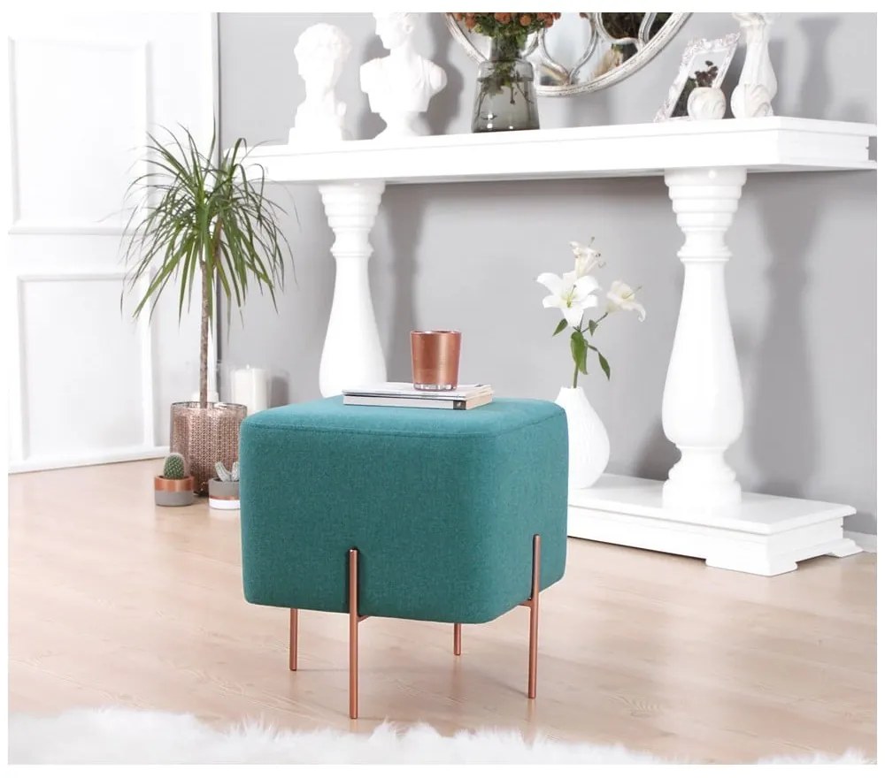 Niebieski puf Copper – Artie