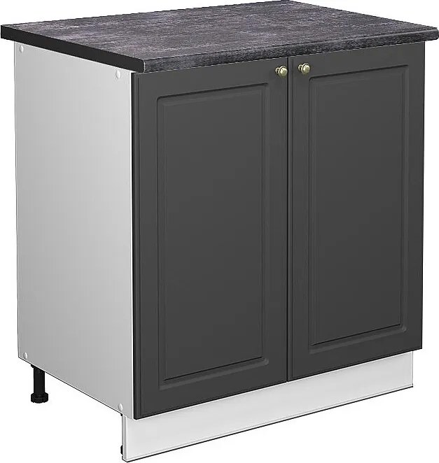 Szafka pod zlew antracytowo-złoty 80x60x82 fame-line