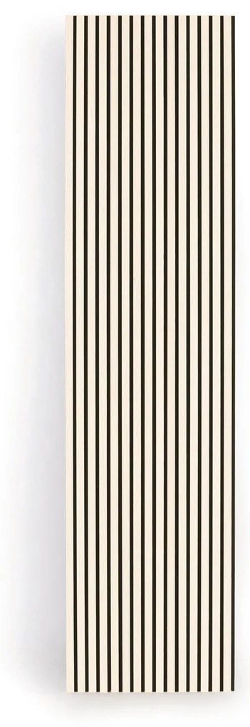 Drewniany panel akustyczny, 2400 x 600 mm, czarny podkład, 5 szt, brzoza