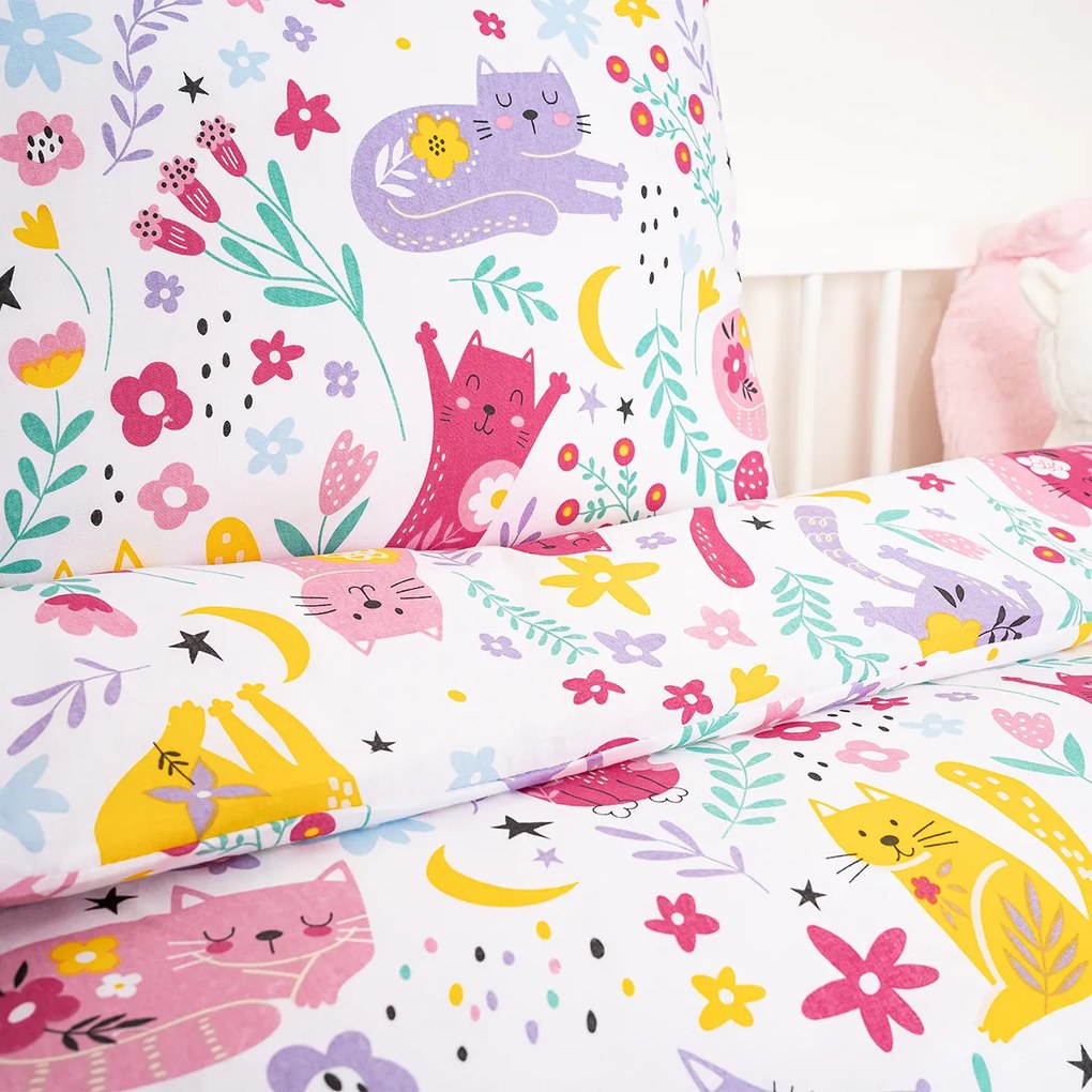 4Home Dziecięca pościel bawełniana do łóżeczka Playful Paws, 100 x 135 cm, 40 x 60 cm, 100 x 135 cm, 40 x 60 cm