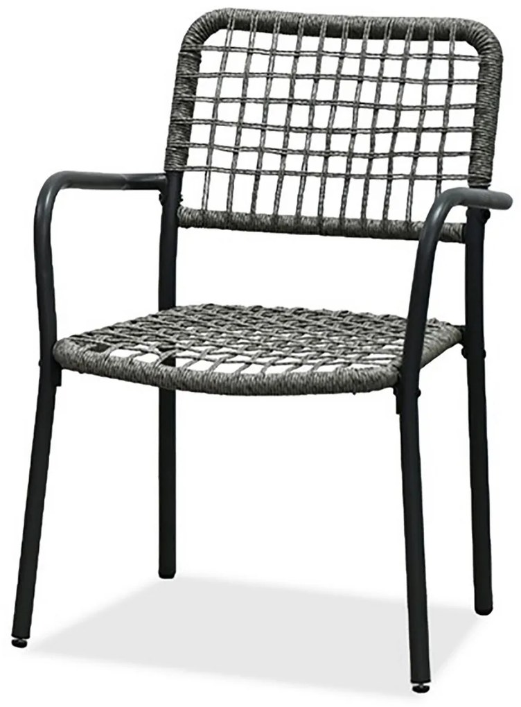 Autronic Zestaw ogrodowy 1+2, metal, polirattan, szary , AZ-L1103 GREY