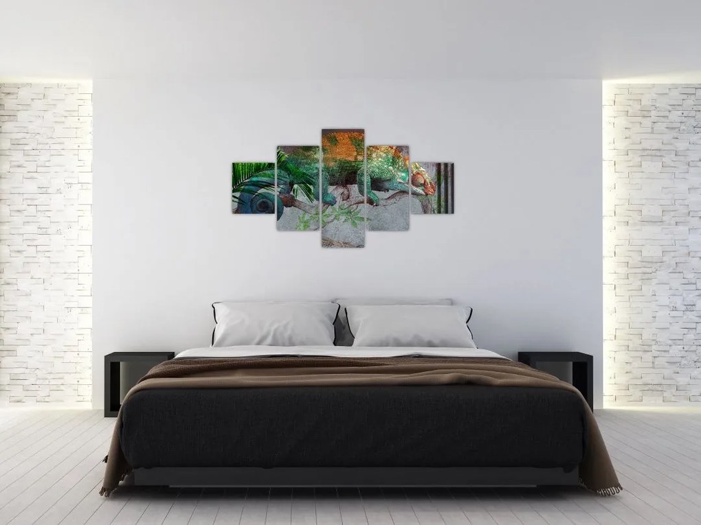 Obraz - Kameleon (125x70 cm)