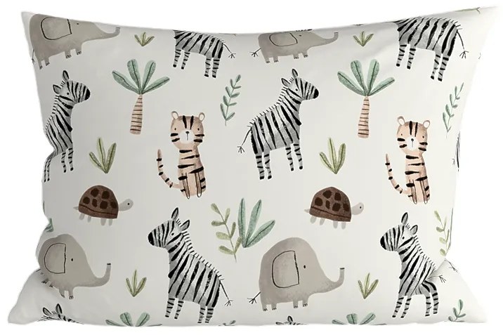 Zestaw 2 szt. dekoracyjnych poszewek na poduszkę JUNGARI 40x60 cm, kremowy