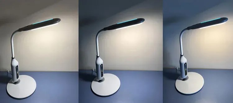 Biała dotykowa lampka na biurko nowoczesna - 4X S258 S6-H90