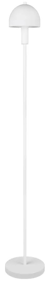 Biała lampa stojąca ze szklanym kloszem (wysokość 120 cm) Glenn – Trio