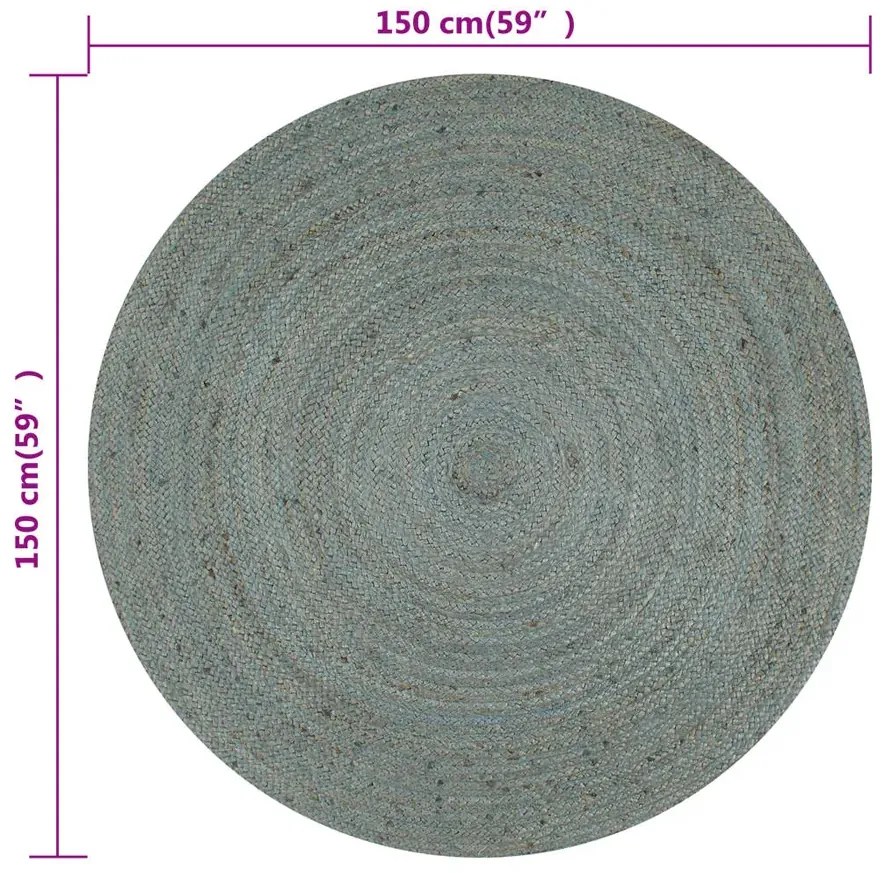 Ręcznie robiony oliwkowy dywanik 150 cm W9-Z36