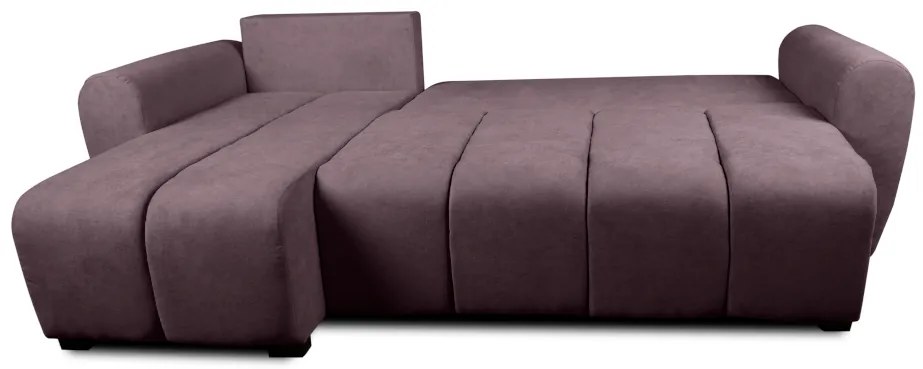 Kompaktowy, rozkładany narożnik Bueno, wrzos/fiolet - Soro 65