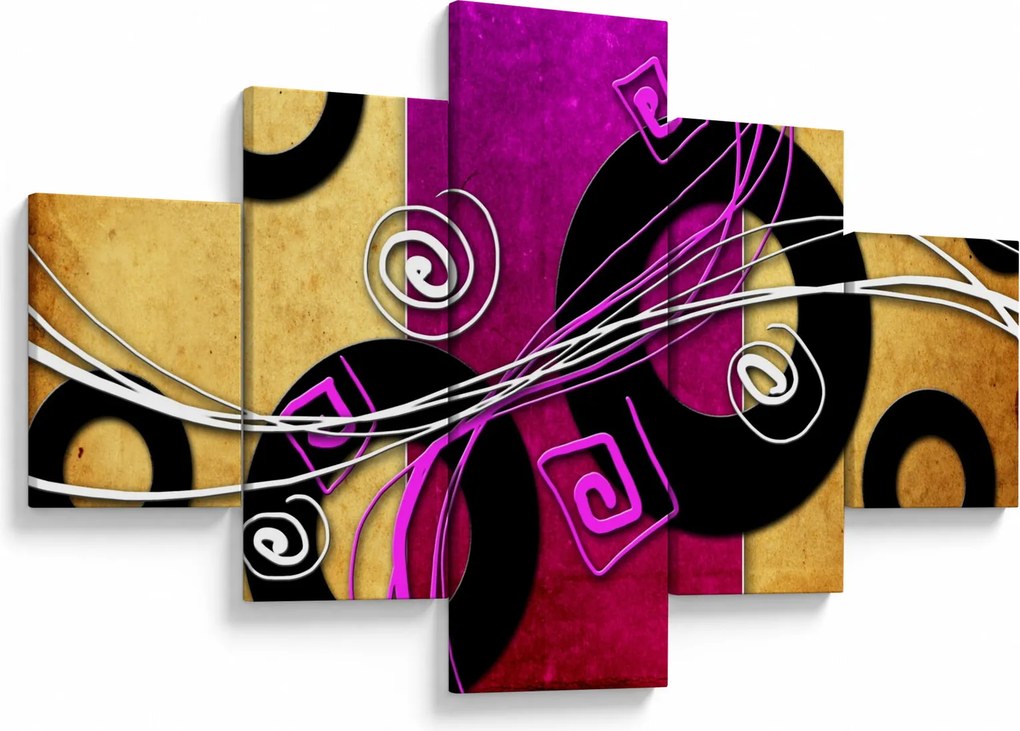 Obraz abstrakcji (125x70 cm)