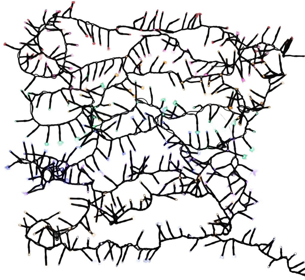 Lampki choinkowe LED z efektem bieżącej wody, 400 szt.