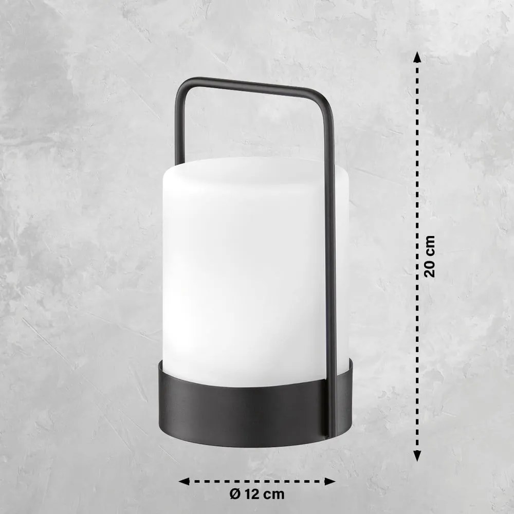 Solarna lampa zewnętrzna LED ze ściemniaczem i zdalnym sterowaniem ø 12 cm Casoli – Fischer & Honsel