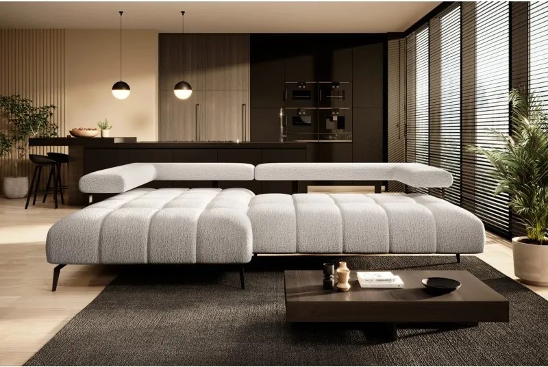 Narożnik MAGNETIC S układ L Lewostronny elektryczna regulacja siedziska tkanina KANSAS WERSAL