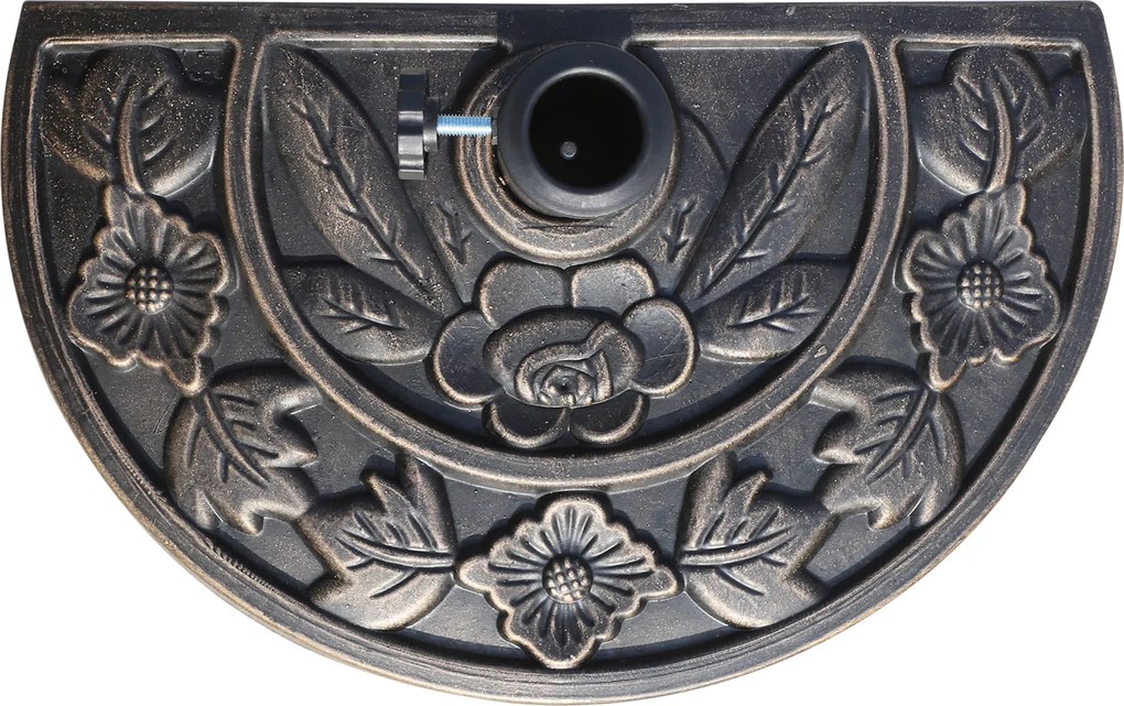 Outsunny Stojak do Parasola 50x31x33cm Podstawa Parasolowa Brązowa | Aosom PL