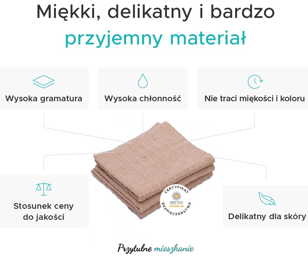 2x ręcznik JERRY piaskowy