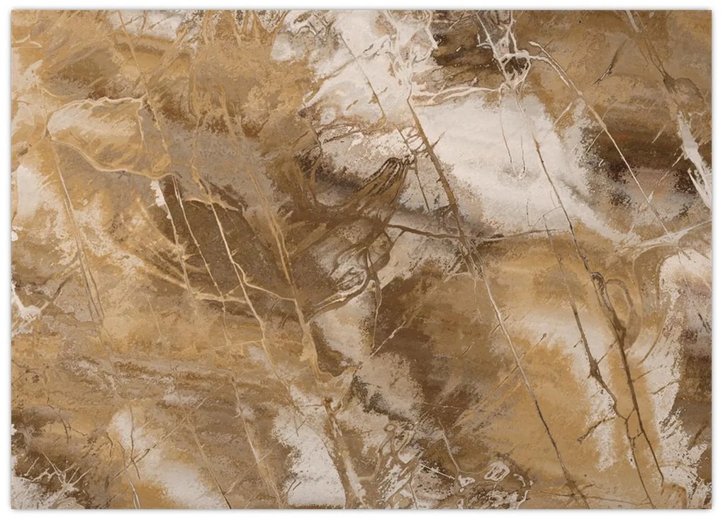 Obraz - Brązowa abstrakcja (70x50 cm)
