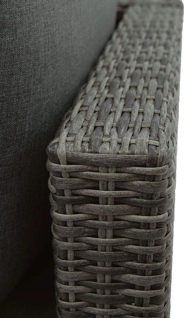 Zestaw narożnikowy rattanowy MALIBU dla 5 osób (szary)