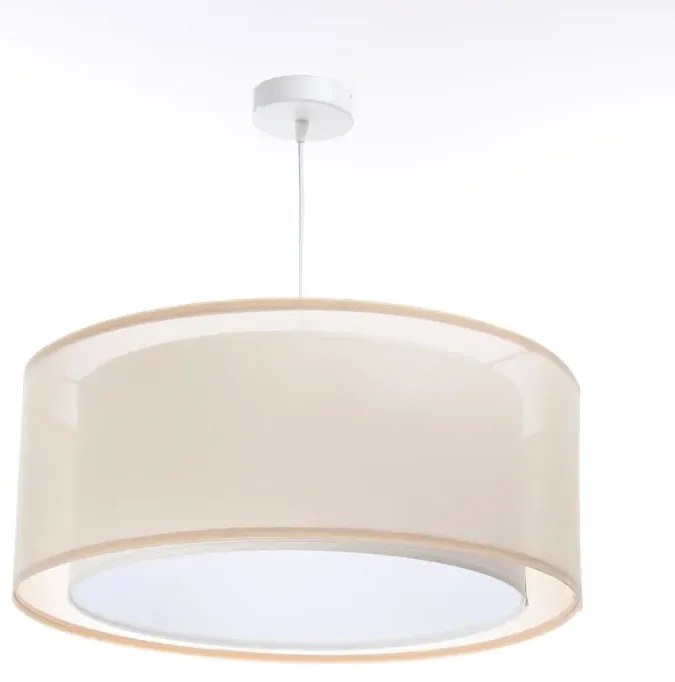 Kremowa nowoczesna duża lampa wisząca 4X S436 G1-E28