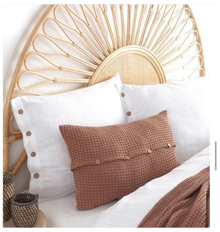 Biała pościel dwuosobowa z bawełny renforcé 240x220 cm Como Striped – Mila Home Luxury
