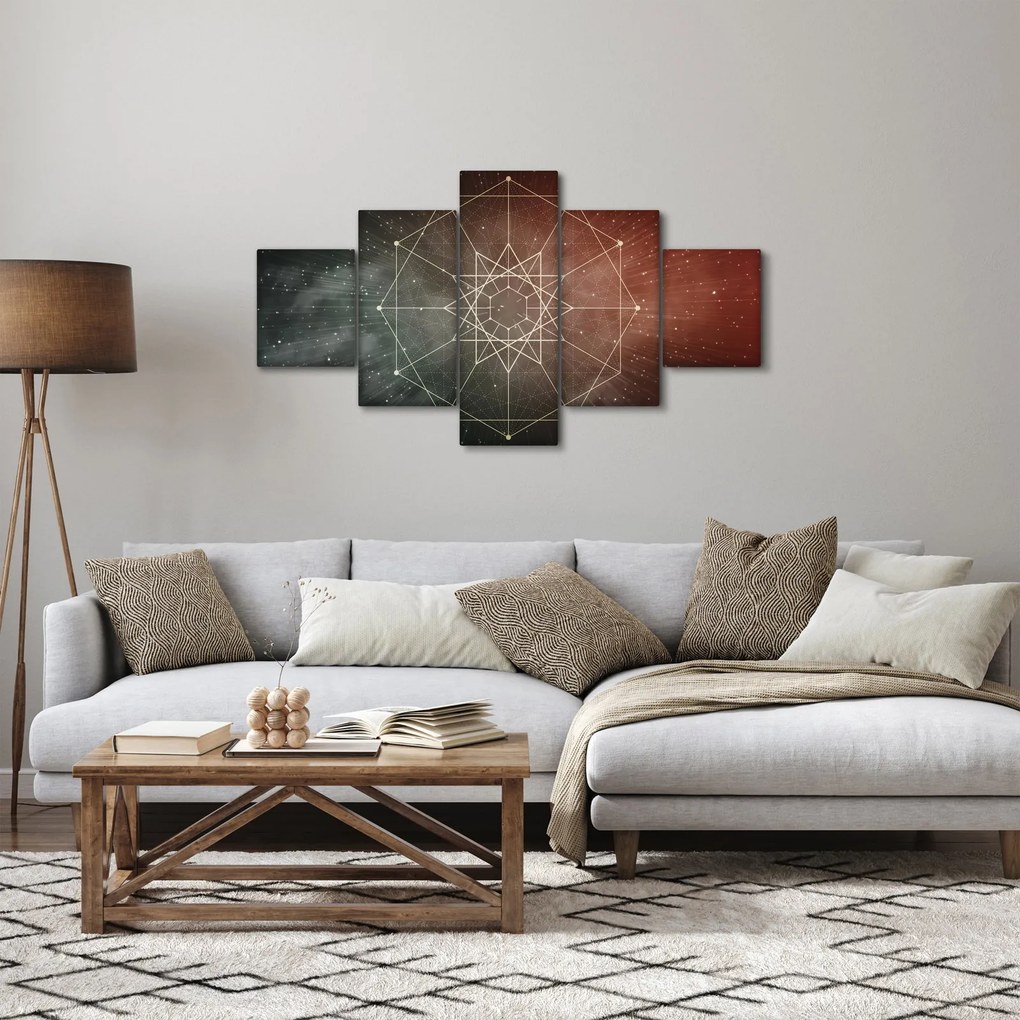Obraz - Kosmiczny Dodekagram (125x70 cm)
