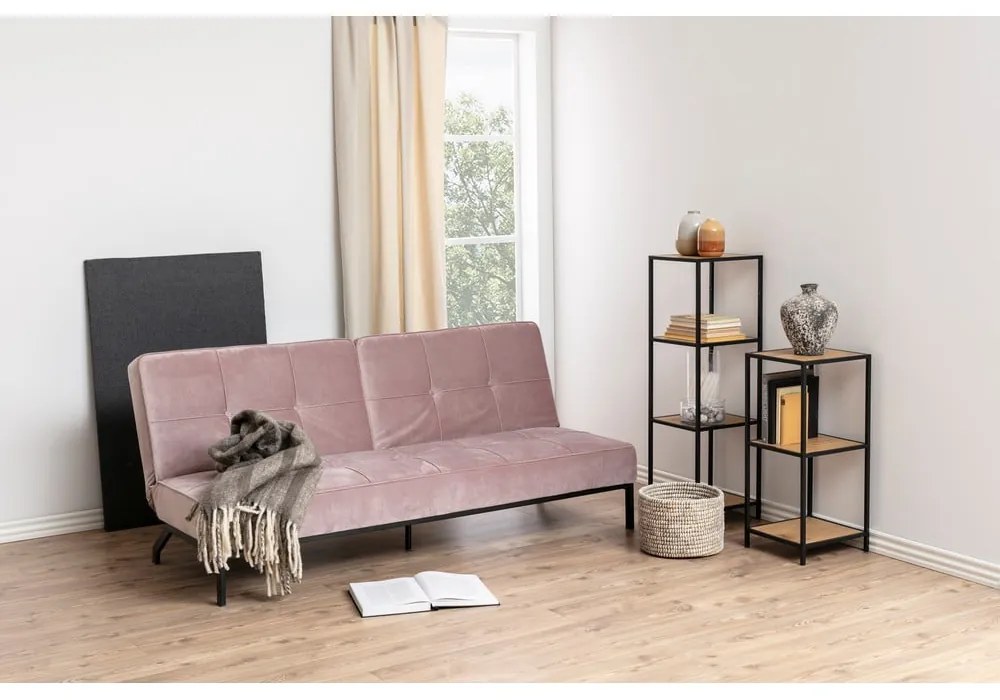 Różowa rozkładana sofa Actona Perugia