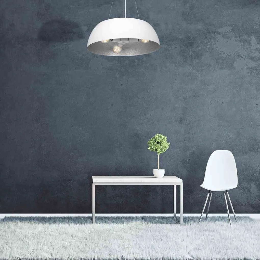 Lampa Wisząca Biała MORGAN 3xE27