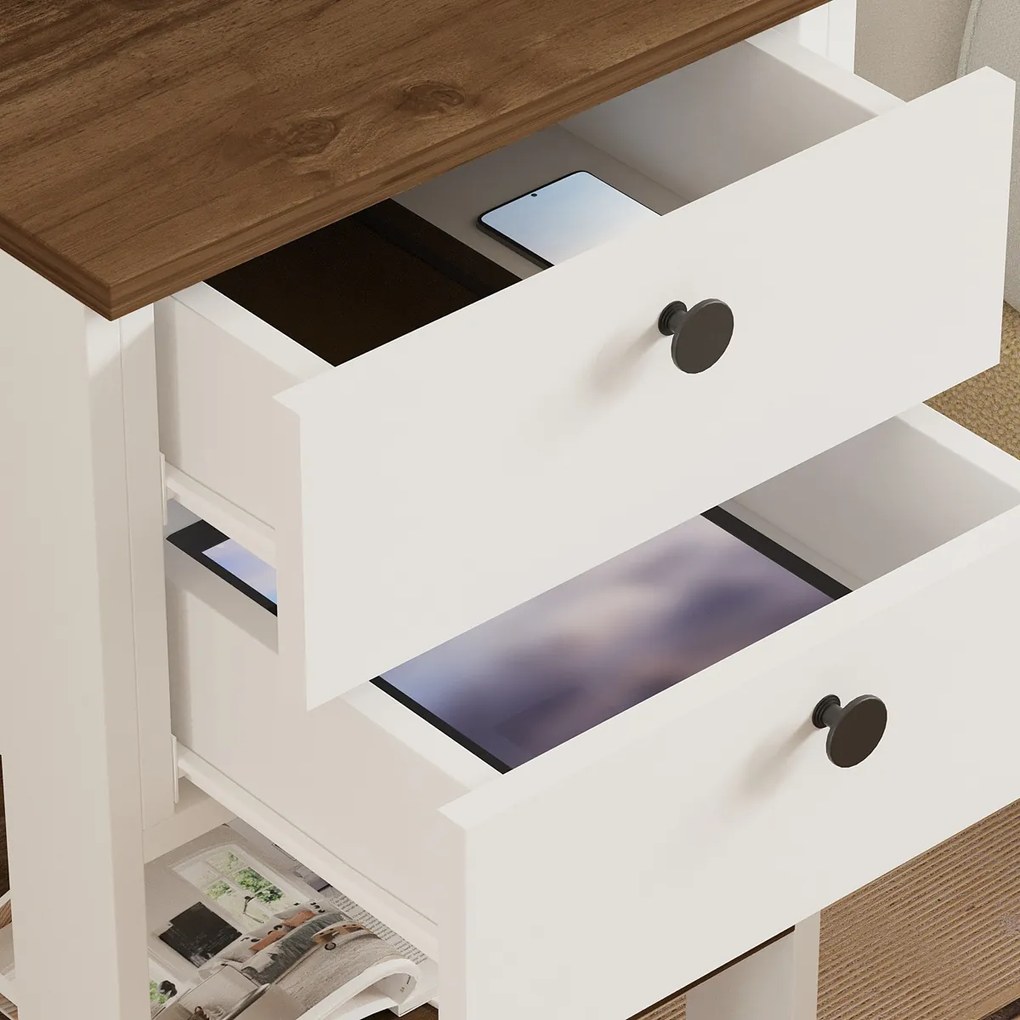 Stolik nocny Ruzisa Walnut