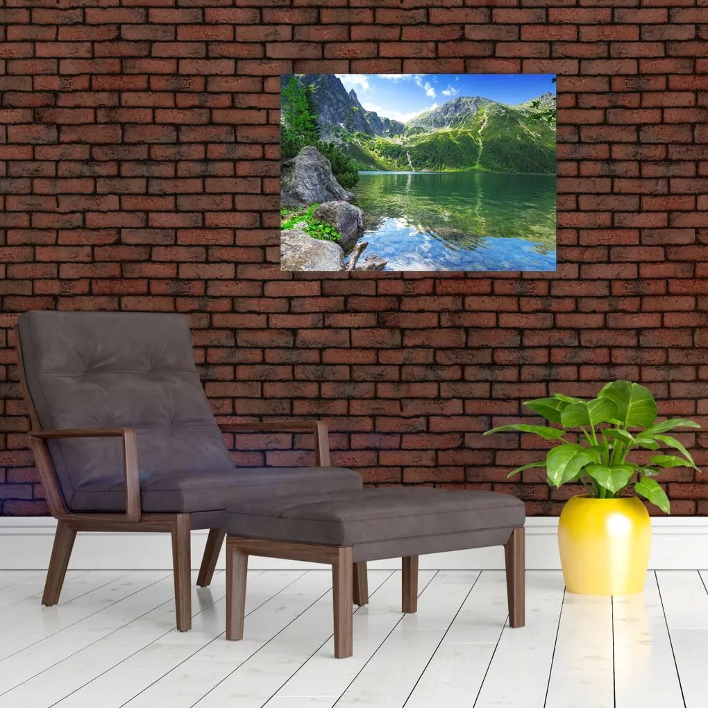 Obraz jeziora w Tatrach (70x50 cm)