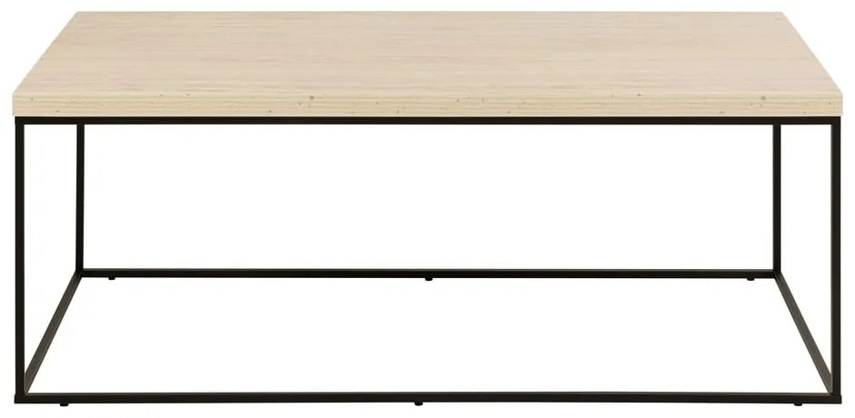 Beżowy stolik z blatem w dekorze marmuru 55x110 cm Barossa – Actona
