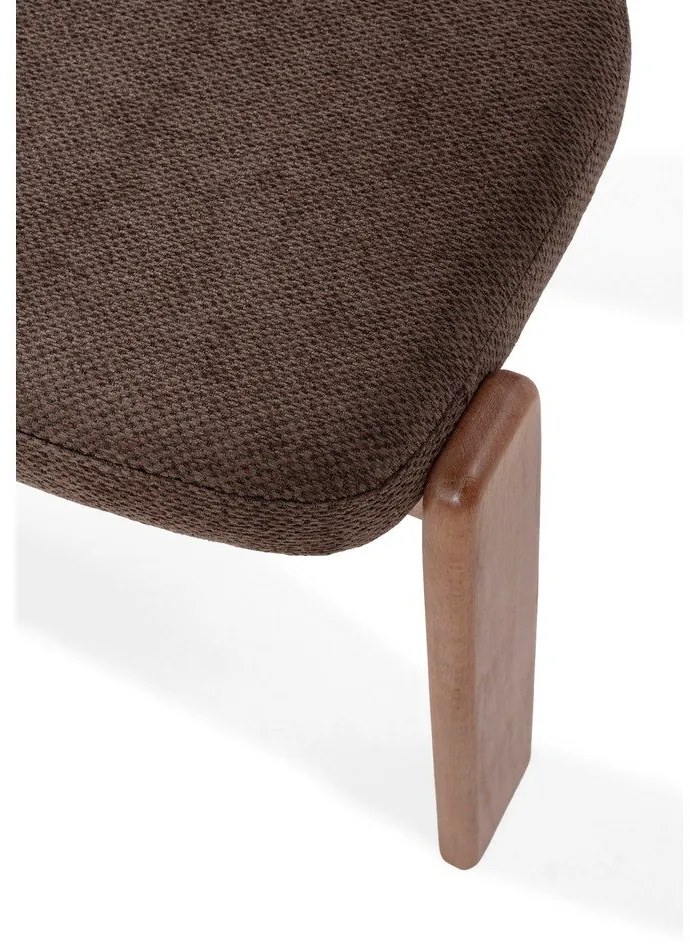 Brązowe tapicerowane krzesła zestaw 2 szt. Nadia – MOME