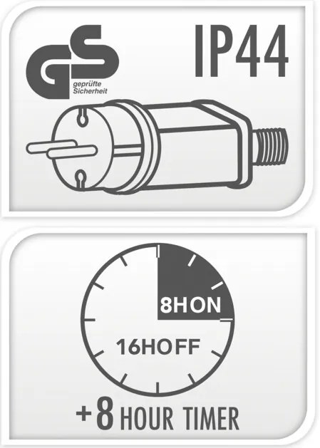 Dekoracja świąteczna LED, Mikołaj, 55 x 61 cm