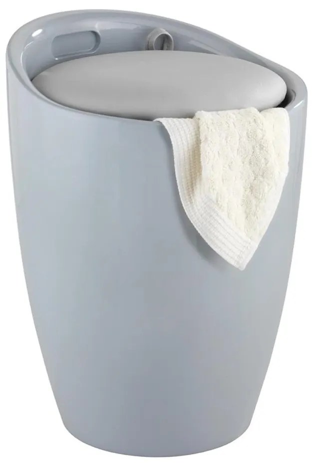 WENKO 25625100 - Stołek CANDY 36x50,5 cm szary/czarny