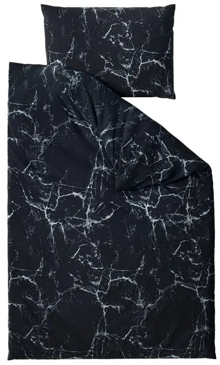 PrzytulneMieszkanie.pl PrzytulneMieszkanie.pl Pościel z mikrofibry TEMPESTA czarna Rozmiar pościeli: 70 x 90 cm | 140 x 200 cm