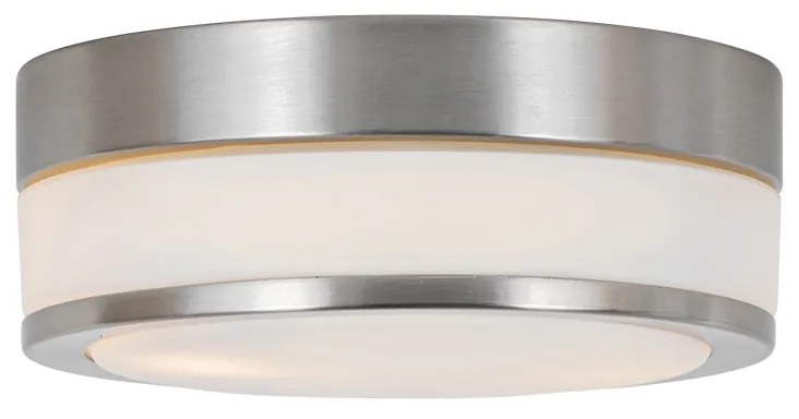Zewnetrzna Nowoczesna lampa sufitowa zewnętrzna stalowa 23 cm IP44 - Flavi Nowoczesny Oswietlenie zewnetrzne
