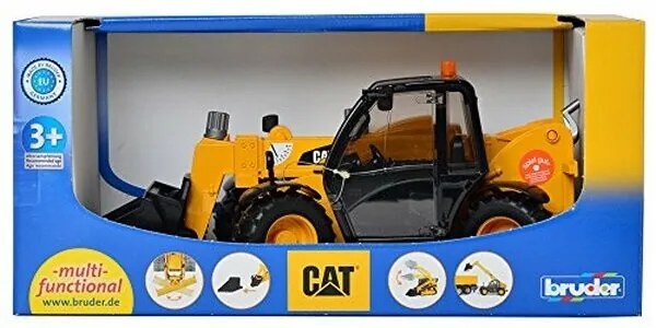 Bruder 02141 Ładowarka gąsienicowa CAT zwysięgnikiem teleskopowym, 1:16