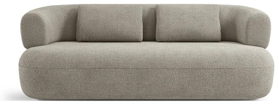 Jasnoszara sofa z materiału bouclé 178 cm Jenny – Micadoni Home