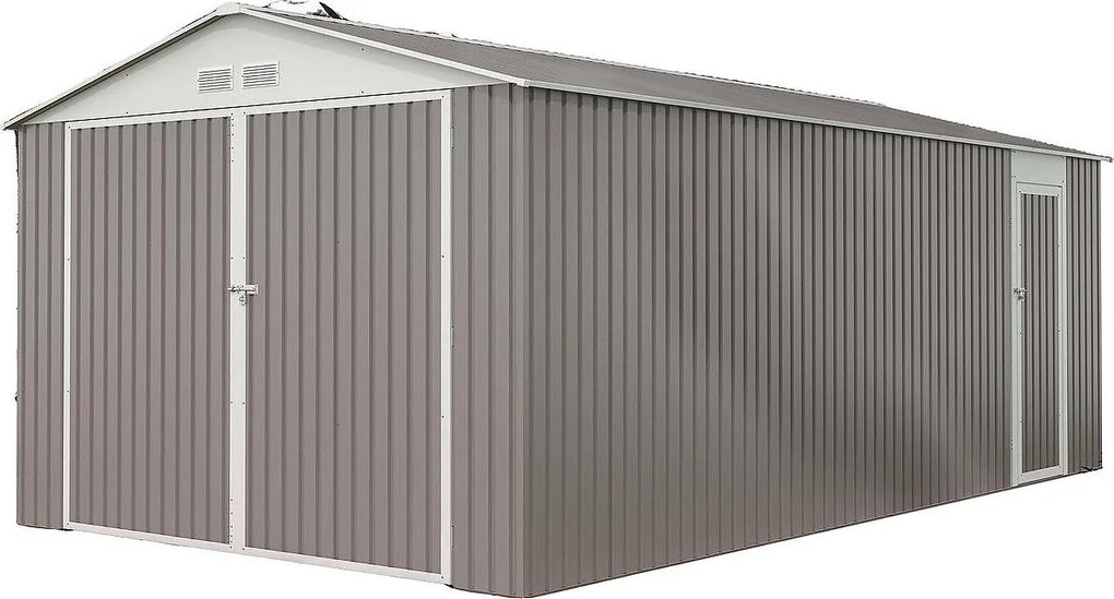 Garaż metalowy "Nevada" z drzwiami wahadłowymi- 18,56 M²