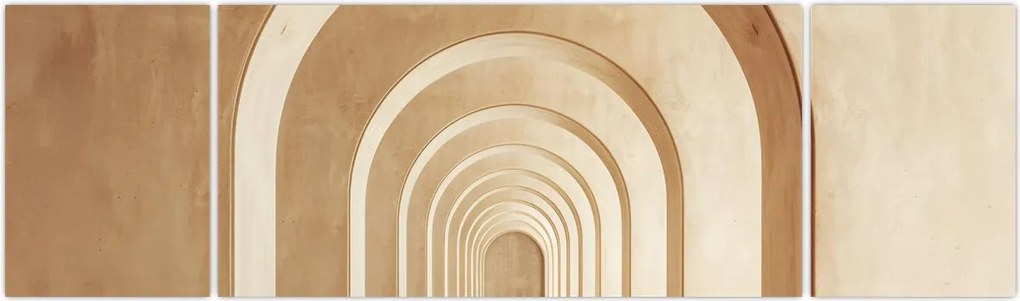 Obraz - Beżowe przejście (170x50 cm)