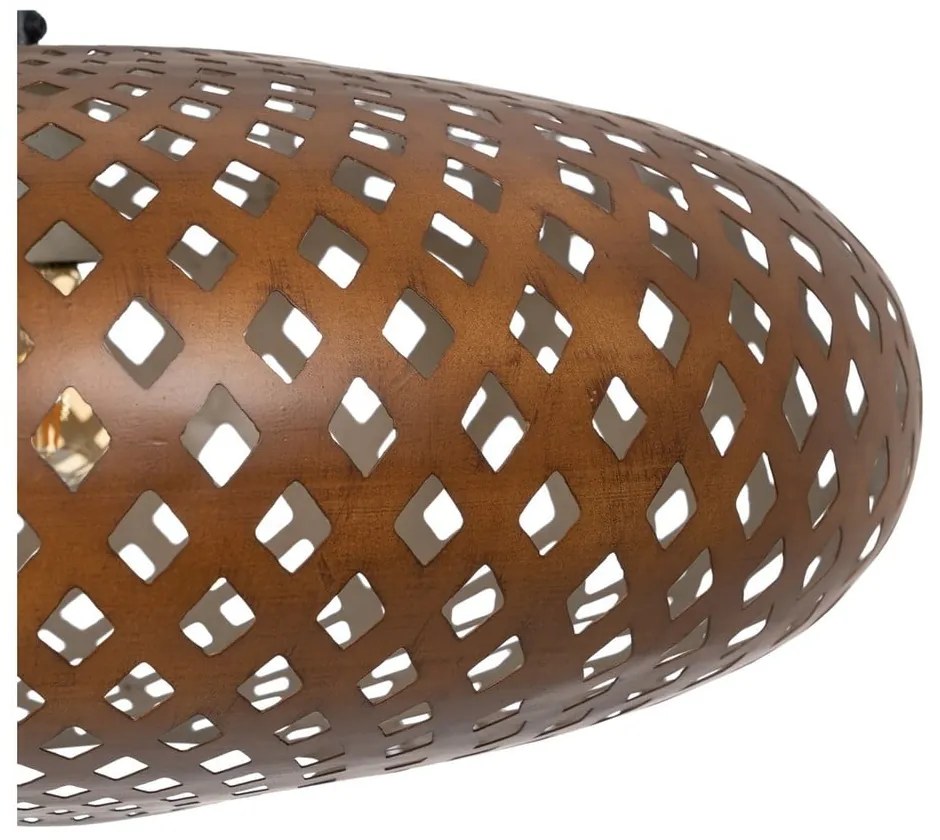 Lampa wisząca w kolorze złota z metalowym kloszem ø 56 cm – Ixia