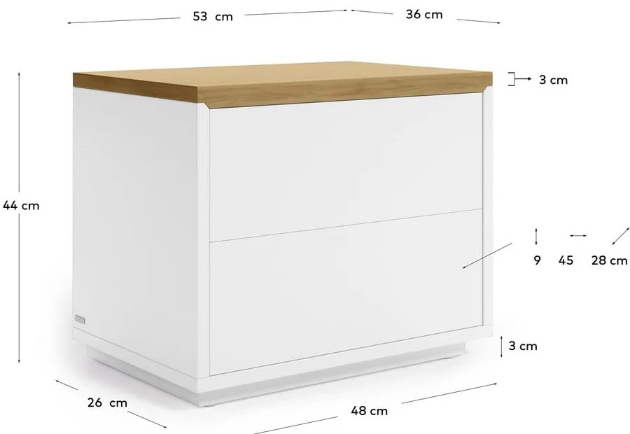 Szafka nocna Kave Home Abilen