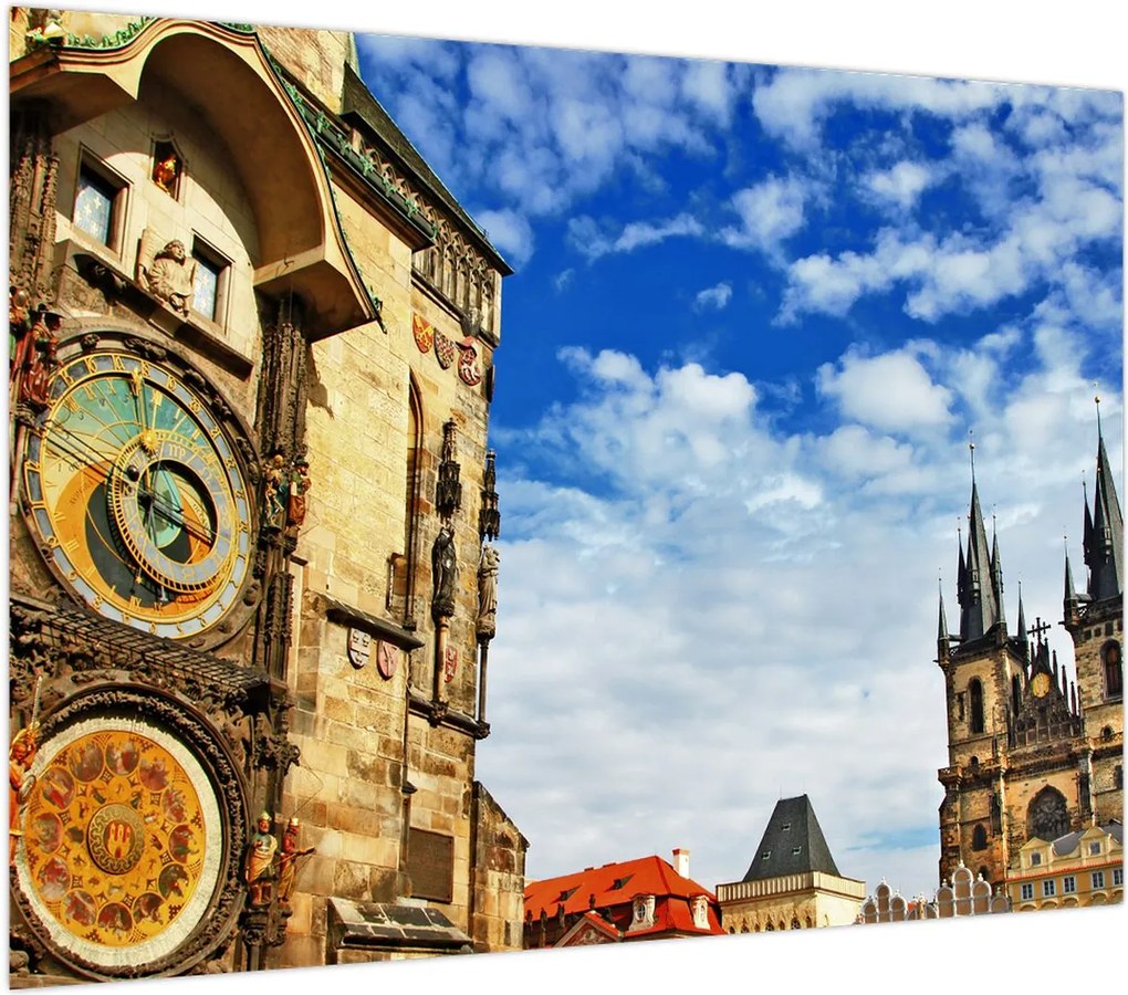 Obraz - Praski zegar astronomiczny (70x50 cm)