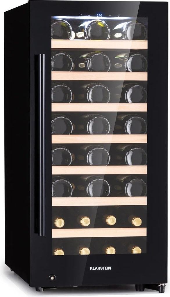 Klarstein Barossa 39.4cm 38 Butelek Winiarka Wolnostojąca Czarny