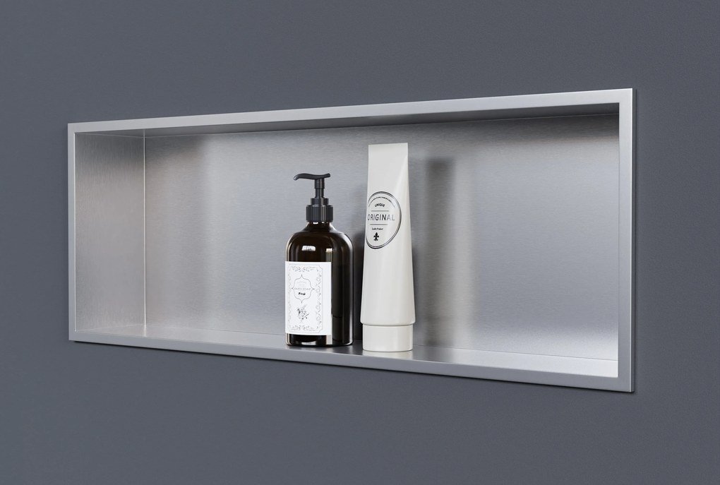 Półka wnękowa ścienna ze stali nierdzewnej NT206010X