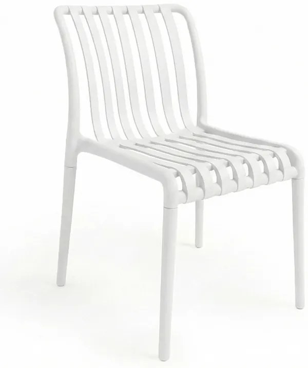 Plastowe krzesło TREGO, białe