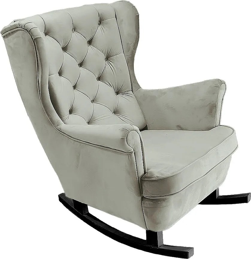 Fotel Relax z Tapicerowanym Siedzeniem i Podłokietnikami, Fotel TV 102x81x95cm Popiel_29856