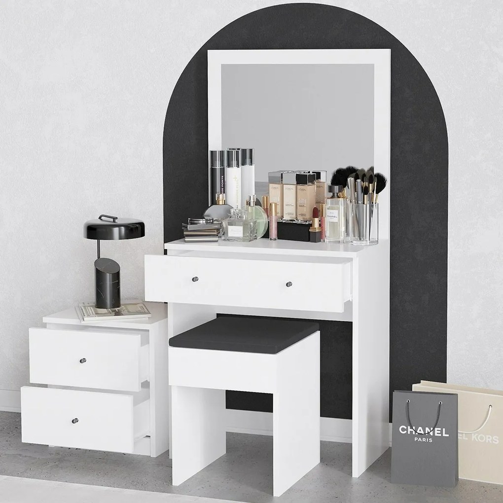 Stolik kosmetyczny Nice White